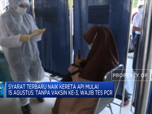 Hari Ini Naik Kereta Api Belum Vaksin ke-3, Wajib Tes PCR