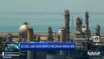 Q2-2022, Laba Saudi Aramco Melonjak Hingga 90%