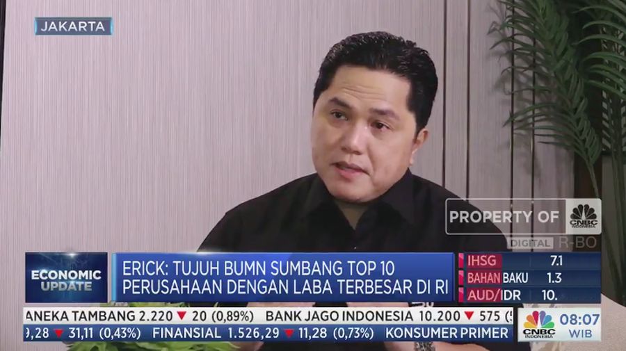 Menteri BUMN Erick Thohir