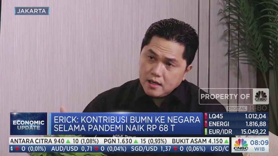 Menteri BUMN Erick Thohir