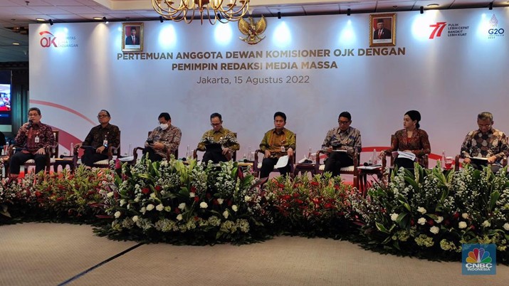 Pertemuan Anggota Dewan Komisioner OJK dengan Pemimpin Redaksi Media Massa (CNBC Indonesia/ Houtmand P. Saragih)
