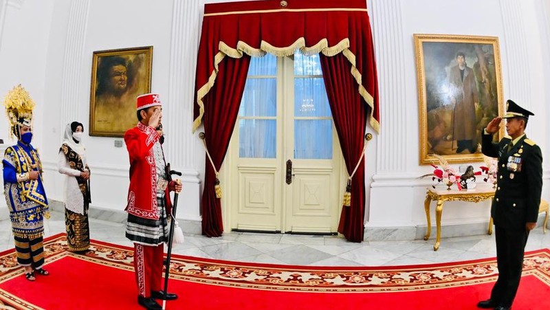Upacara Peringatan Detik-Detik Proklamasi Tahun 2022 Berlangsung Khidmat dan Lancar. (Laily Rachev - Biro Pers Sekretariat Presiden)
