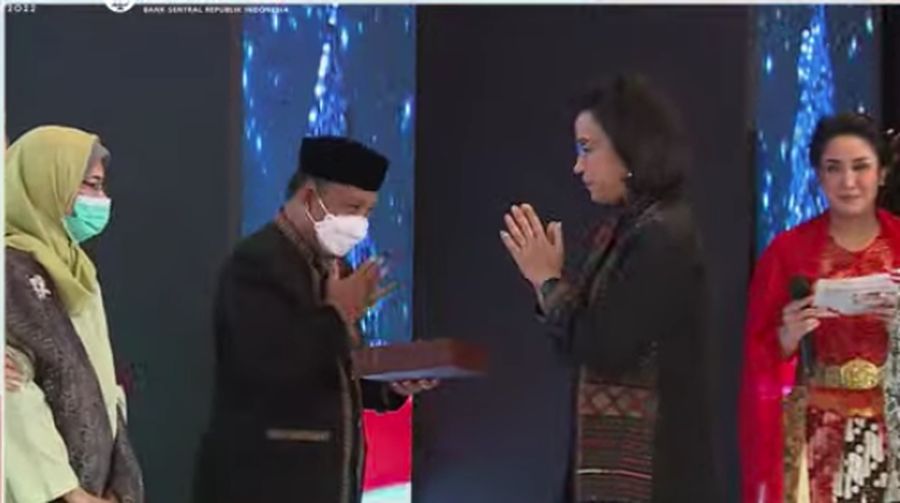 Peluncuran Uang Rupiah Kertas Tahun Emisi 2022, Kamis (18/8/2022). (Tangkapan Layar Youtube BI)
