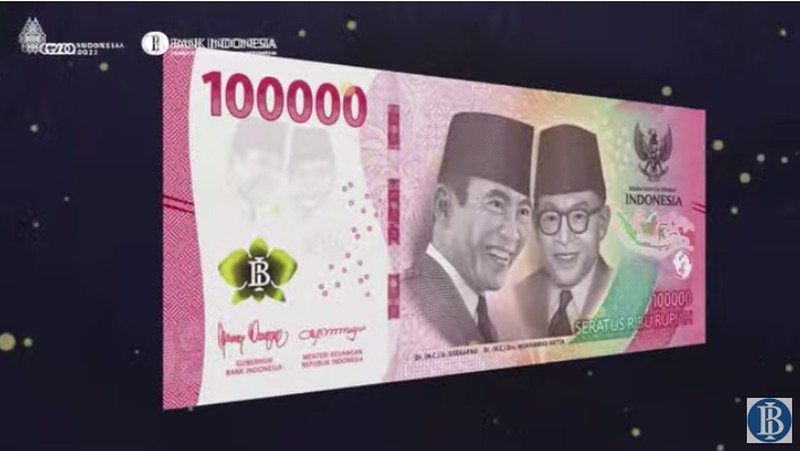 Peluncuran Uang Rupiah Kertas Tahun Emisi 2022, Kamis (18/8/2022). (Tangkapan Layar Youtube BI) Peluncuran Uang Rupiah Kertas Tahun Emisi 2022, Kamis (18/8/2022). (Tangkapan Layar Youtube BI)