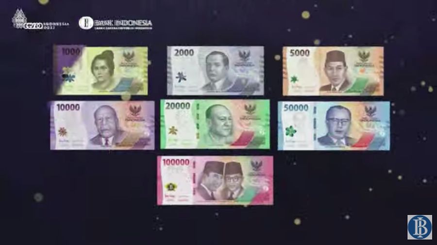 Peluncuran Uang Rupiah Kertas Tahun Emisi 2022, Kamis (18/8/2022). (Tangkapan Layar Youtube BI)