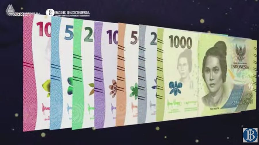 Peluncuran Uang Rupiah Kertas Tahun Emisi 2022, Kamis (18/8/2022). (Tangkapan Layar Youtube BI)