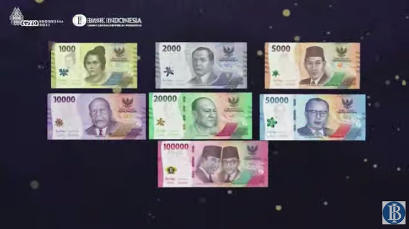 Peluncuran Uang Rupiah Kertas Tahun Emisi 2022, Kamis (18/8/2022). (Tangkapan Layar Youtube BI)
