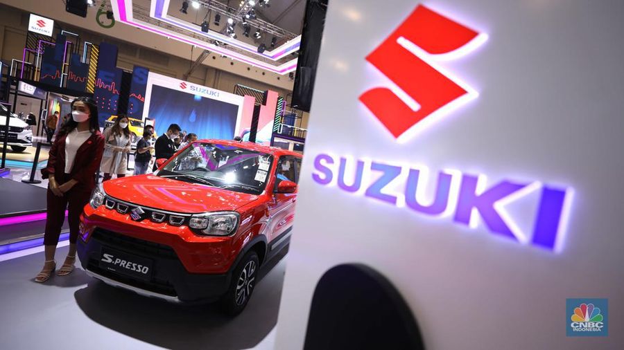 Suzuki S-Presso di ajang Pameran Gaikindo Indonesia International Auto Show (GIIAS) 2022 di Tangerang, Banten, Kamis (11/8/2022). (CNBC Indonesia/ Tri Susilo)