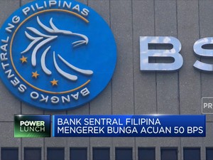 Lagi, Bank Sentral Filipina Kerek Suku Bunga Acuan 50 Bps