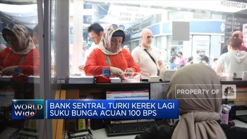 Lagi, Bank Sentral Turki Pangkas Suku Bunga 100 BPS