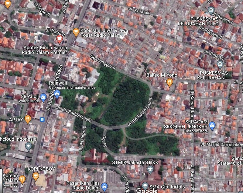 Lahan Kosong di Jakarta (Tangkapan layar via Google Maps)