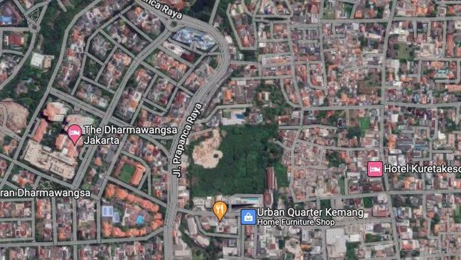 Lahan Kosong di Jakarta (Tangkapan layar via Google Maps)