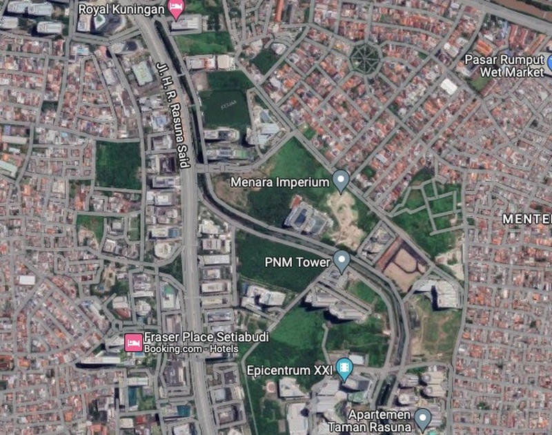 Lahan Kosong di Jakarta (Tangkapan layar via Google Maps)