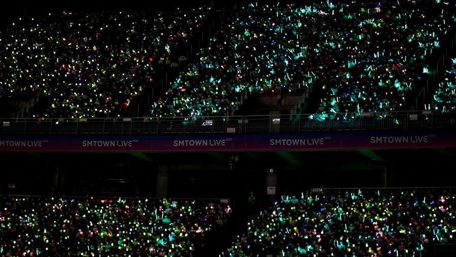 K-pop boy group NCT Dream performs during concert 