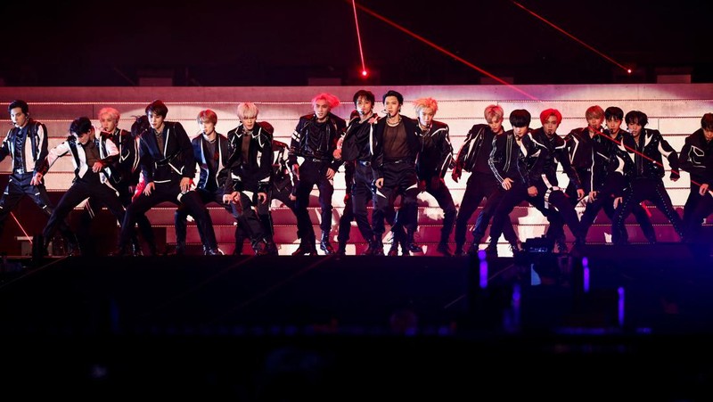 K-pop boy group NCT Dream performs during concert 
