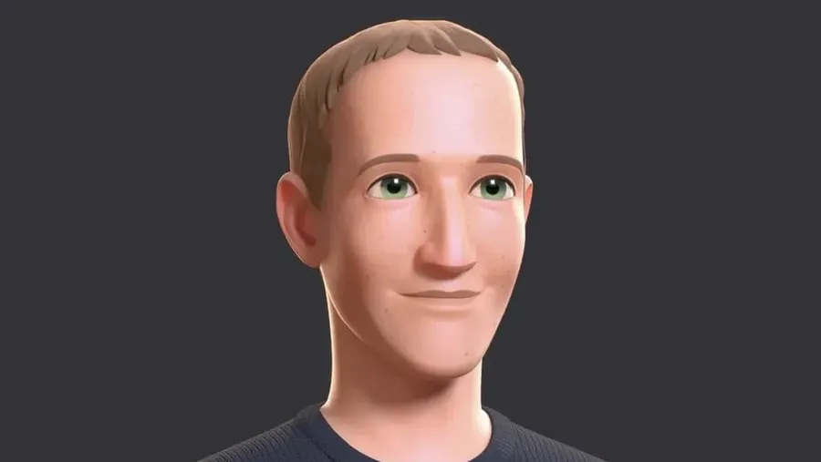 Versi terbaru avatar Mark Zuckerberg yang diunggah ke akun Facebooknya.