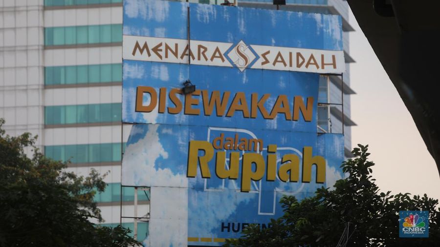 Gedung Kosong Menara Saidah. (CNBC Indonesia/Andrean Kristianto)