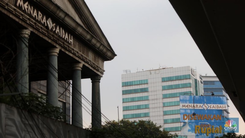 Gedung Kosong Menara Saidah. (CNBC Indonesia/Andrean Kristianto)