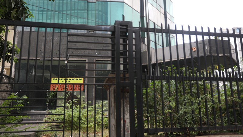 Gedung Kosong Menara Saidah. (CNBC Indonesia/Andrean Kristianto)