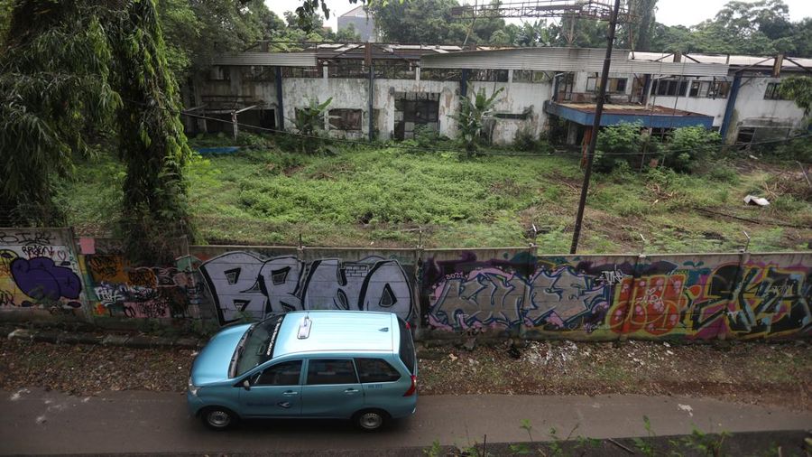 Gedung Kosong Menara Saidah. (CNBC Indonesia/Andrean Kristianto)