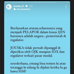 Satgas Waspada Investasi: Tak Ada Kriminalisasi Jouska!