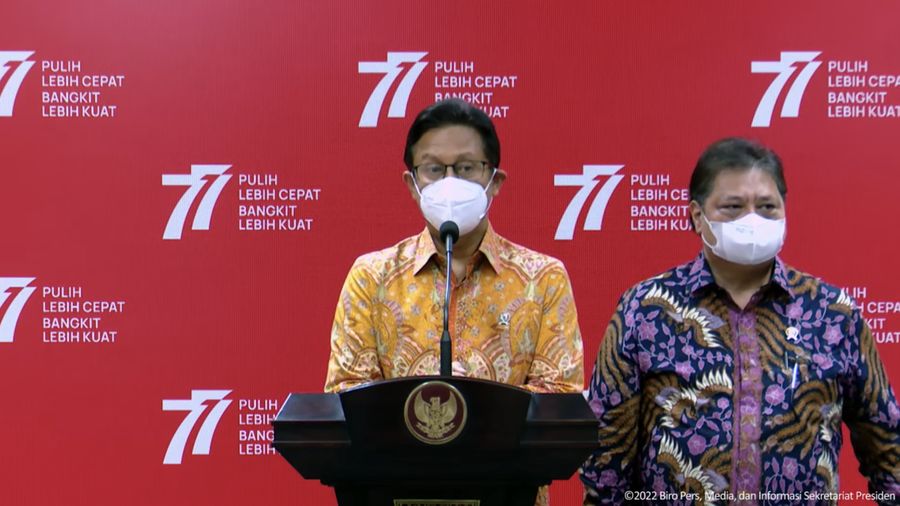 Keterangan Pers Ratas Evaluasi PPKM, Kantor Presiden, 23 Agustus 2022