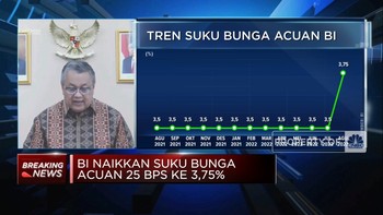 Mengejutkan! BI Naikkan Suku Bunga 25 Bps ke 3,75%