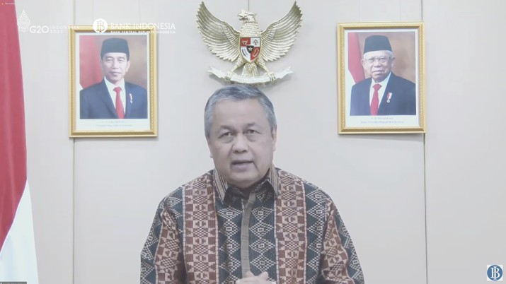 Pengumuman Hasil Rapat Dewan Gubernur Bulanan Bulan Agustus 2022. (Tangkapan Layar Youtube BI) Pengumuman Hasil Rapat Dewan Gubernur Bulanan Bulan Agustus 2022. (Tangkapan Layar Youtube BI)
