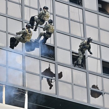 Mirip Adegan Film Action, Potret Latihan Militer Korsel-AS