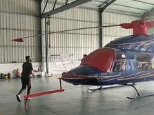 Penampakan Helikopter Surya Darmadi yang Disita Kejagung