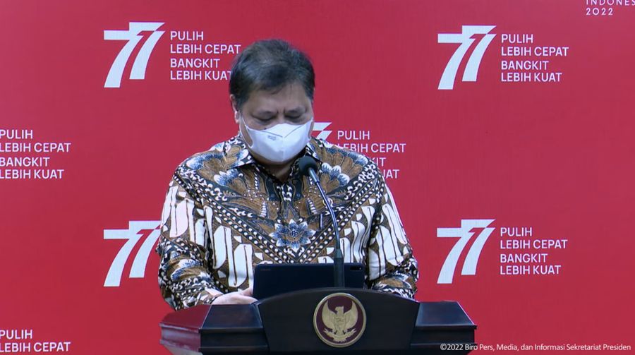 Keterangan Pers Hasil Rapat Terbatas, Kantor Presiden, 24 Agustus 2022. (Tangkapan Layar Youtube)