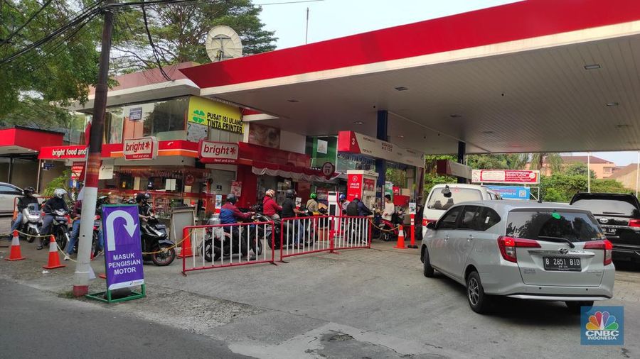 SPBU Pertamina, Kemang (CNBC Indonesia/Andrean Kristianto)