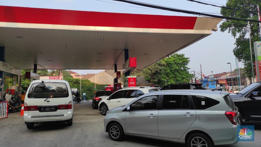 SPBU Pertamina, Kemang (CNBC Indonesia/Andrean Kristianto)