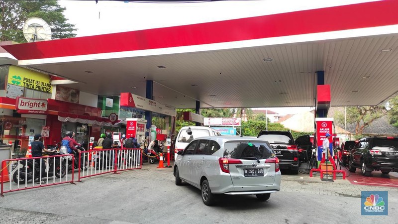 SPBU Pertamina, Kemang (CNBC Indonesia/Andrean Kristianto)