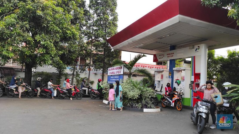 SPBU Pertamina, Kemang (CNBC Indonesia/Andrean Kristianto)