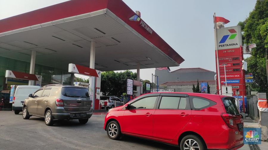 SPBU Pertamina, Warung Jati (CNBC Indonesia/Andrean Kristianto)