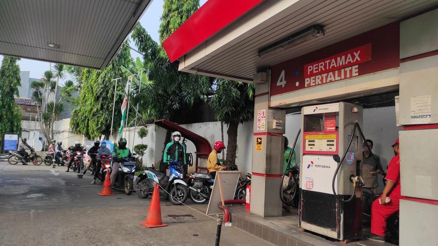 SPBU Pertamina, Warung Jati (CNBC Indonesia/Andrean Kristianto)