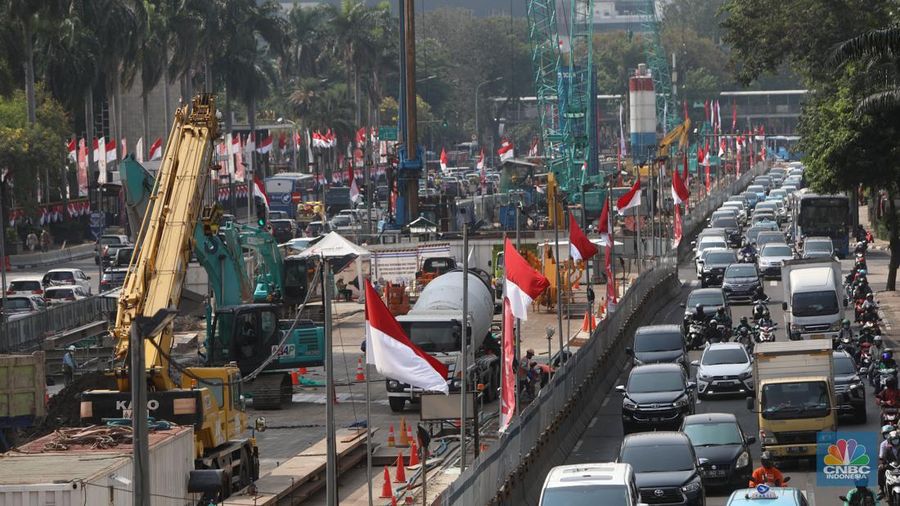 Proyek MRT (CNBC Indonesia/Andrean Kristianto)
