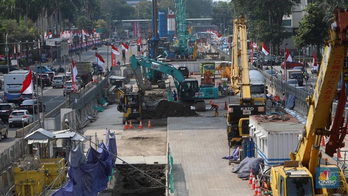 Proyek MRT (CNBC Indonesia/Andrean Kristianto) Proyek MRT (CNBC Indonesia/Andrean Kristianto)