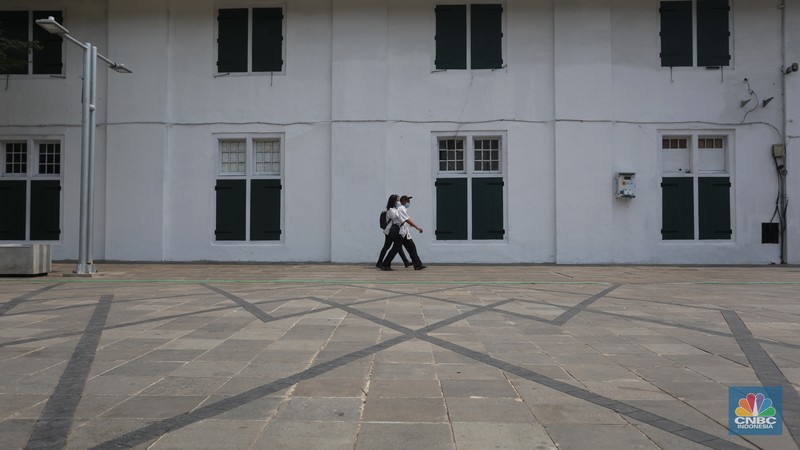 Revitalisasi kawasan Kota Tua Jakarta. (CNBC Indonesia/Andrean Kristianto)