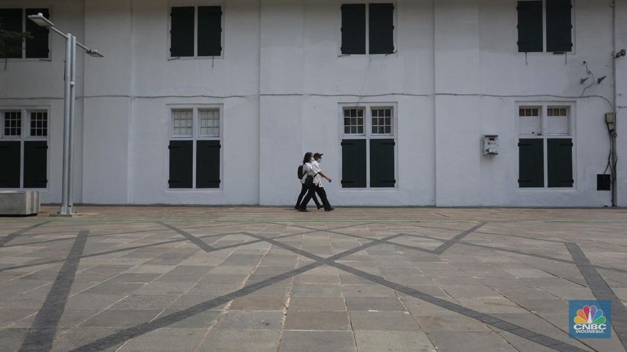 Revitalisasi kawasan Kota Tua Jakarta. (CNBC Indonesia/Andrean Kristianto)