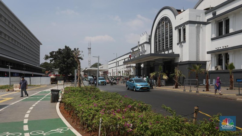 Revitalisasi kawasan Kota Tua Jakarta. (CNBC Indonesia/Andrean Kristianto)