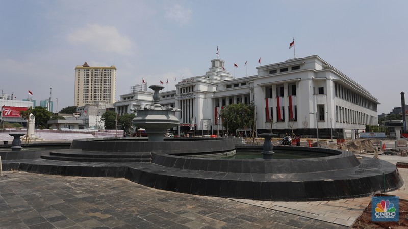 Revitalisasi kawasan Kota Tua Jakarta. (CNBC Indonesia/Andrean Kristianto)
