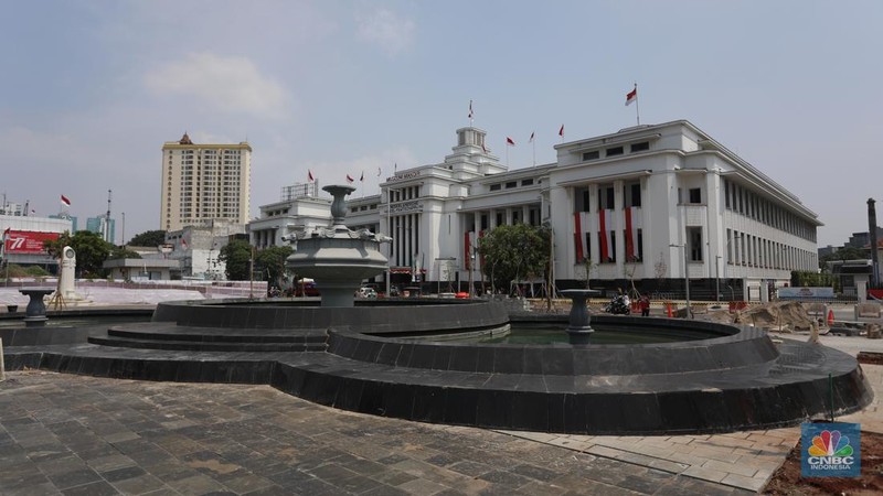 Revitalisasi kawasan Kota Tua Jakarta. (CNBC Indonesia/Andrean Kristianto)