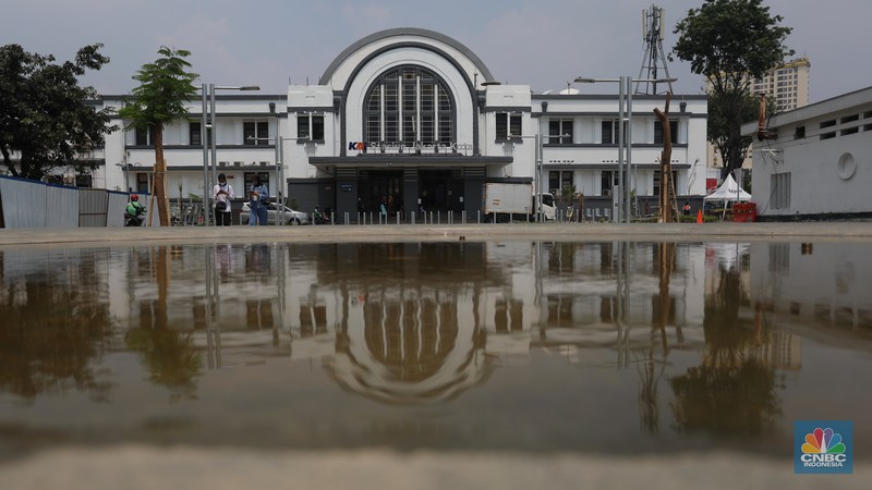 Revitalisasi kawasan Kota Tua Jakarta. (CNBC Indonesia/Andrean Kristianto)