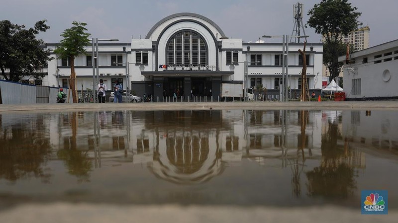Revitalisasi kawasan Kota Tua Jakarta. (CNBC Indonesia/Andrean Kristianto)