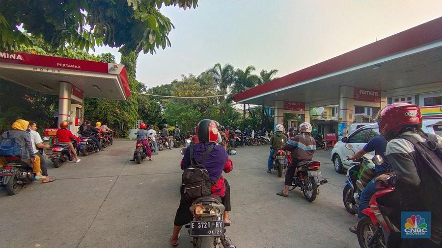 SPBU Pertamina (CNBC Indonesia/Tri Susilo)