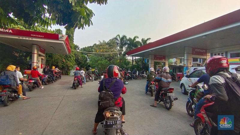 SPBU Pertamina (CNBC Indonesia/Tri Susilo)