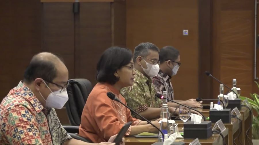 Menteri Keuangan Sri Mulyani memberikan keterangan pers  (Tangkapan Layar Youtube Kemenkeu RI)