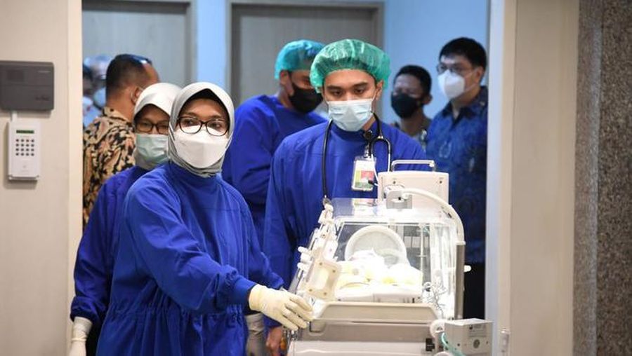 Kelahiran anak ketiga Bobby Nasution dan Kahiyang Ayu. (Foto: Lukas - Biro Pers Sekretariat Presiden)